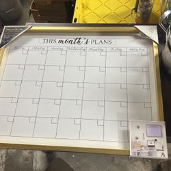 Large Dry Erase Month Calendar 