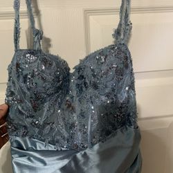 Dusty Blue Dress
