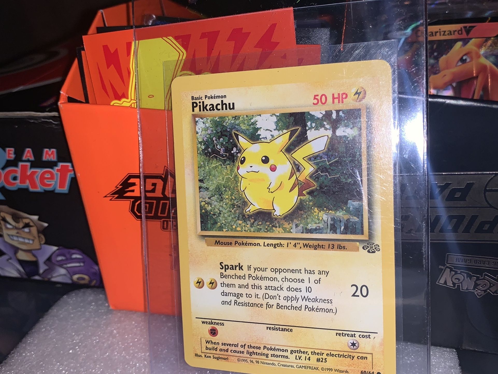 Two Vintage Pokemon Cards From 1999, Jungle Set - Pikachu & Cubone!