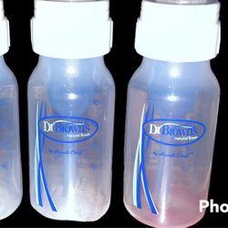 3 USED Dr. Brown 4oz Bottles