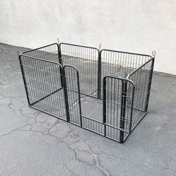 (New in box) $85 Heavy Duty Dog Pet Playpen Fence Gate, 6-Panels X (32” Tall X 32” Wide)