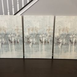 Three 24x36 Wall Art Paintings
