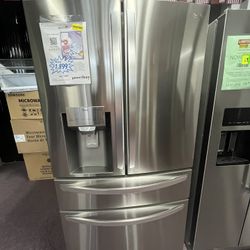 Refrigerator 4 Doors Stainless Steel New Scratch And Dents Open Box 