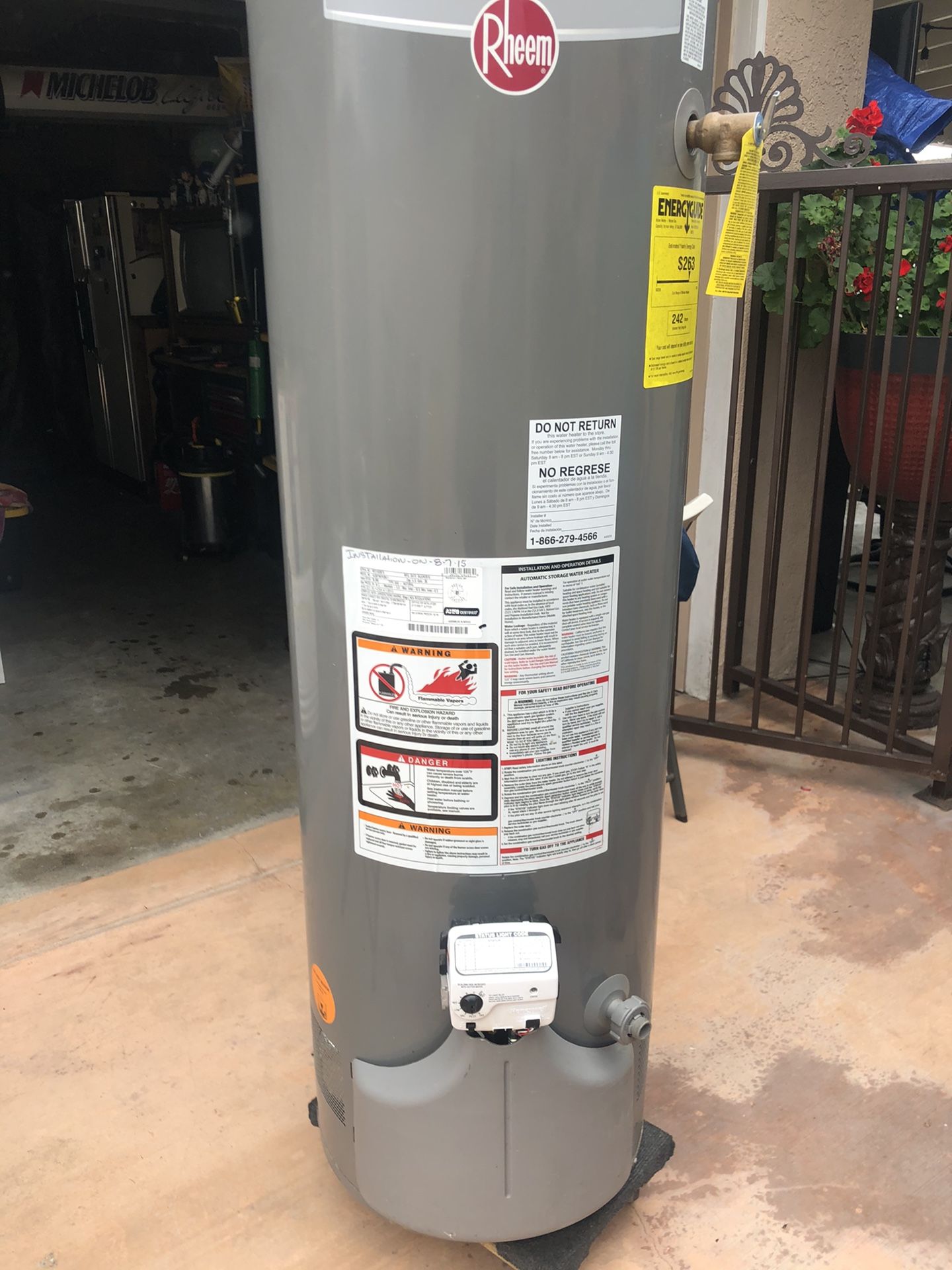 Water heater 38 gallons