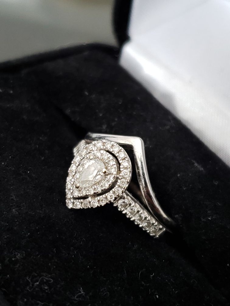 Engagement Wedding Diamond Ring Sz 9 1/4