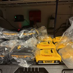 Dewalt 20V 2ah And 5ah Oil Resistant Batteries Brand New