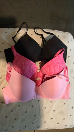 Hurley 3 pack of push up bras - Pink, light pink and black smoothing back straps that are extremely soft / New without tags