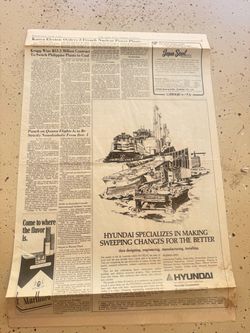 Original 1980 The Asian Wall Street Journal Newspaper – Nov. 11, 1980 – Vintage