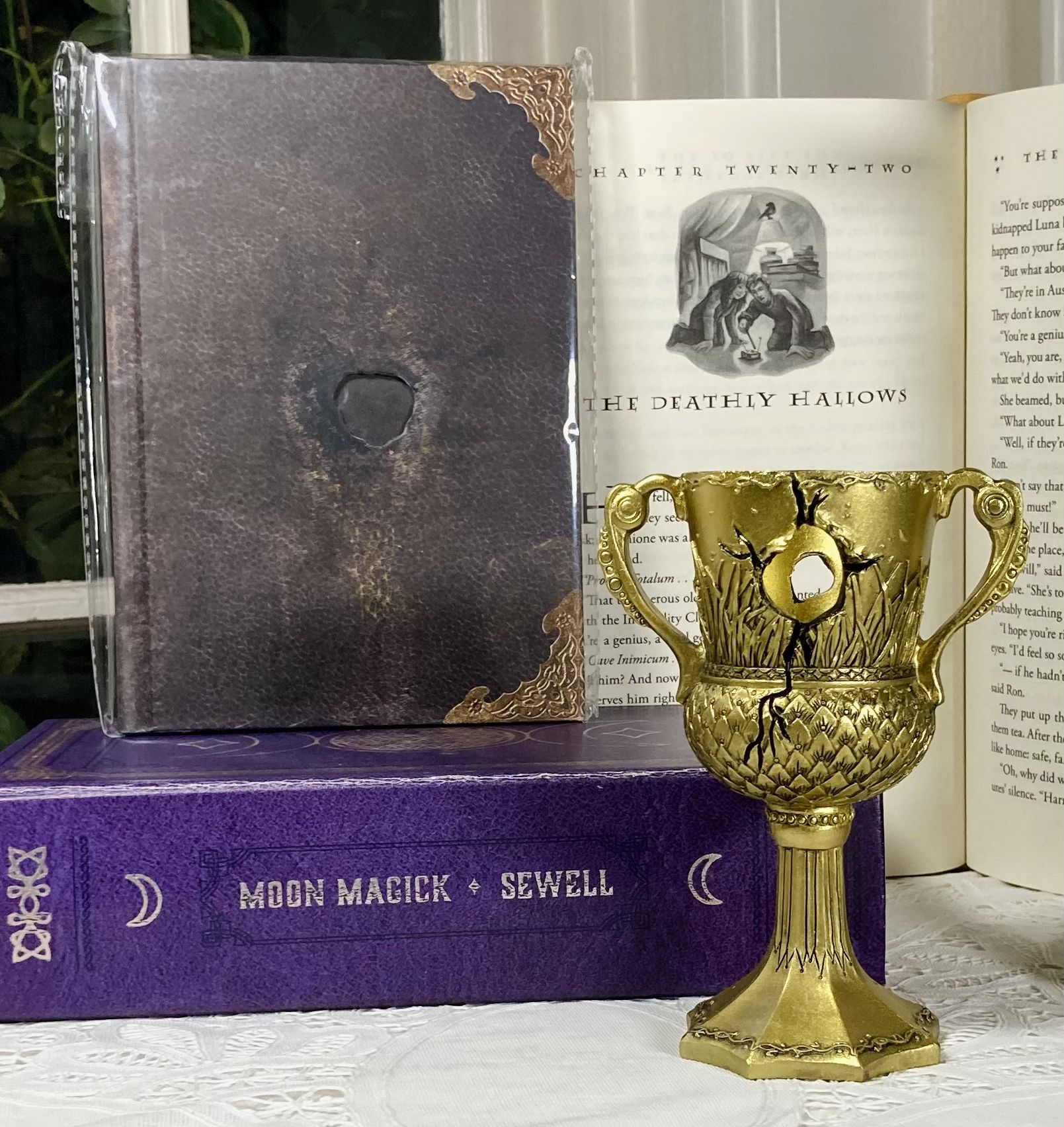 Horcrux Set Wizarding Trunk “Destroyed” Hufflepuff Cup & “Destroyed” Journal