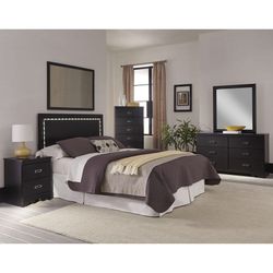 Lighted headboard bedroom set