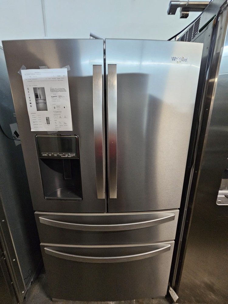 Whirlpool 4 DOOR STAINLESS STEEL REFRIGERATOR