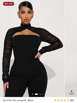 Black Fashion Nova Jumpsuit