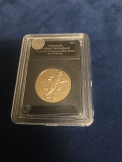 World cup commerative graded coin