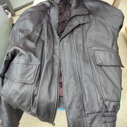 Men's Bomber Leather Jacket 