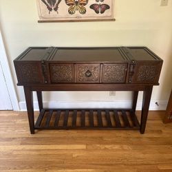 Wood Console, Entryway Table With Drawers