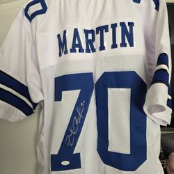 Zack Martin Autographed Dallas Cowboys Custom Jersey! JSA Authentication COA!
