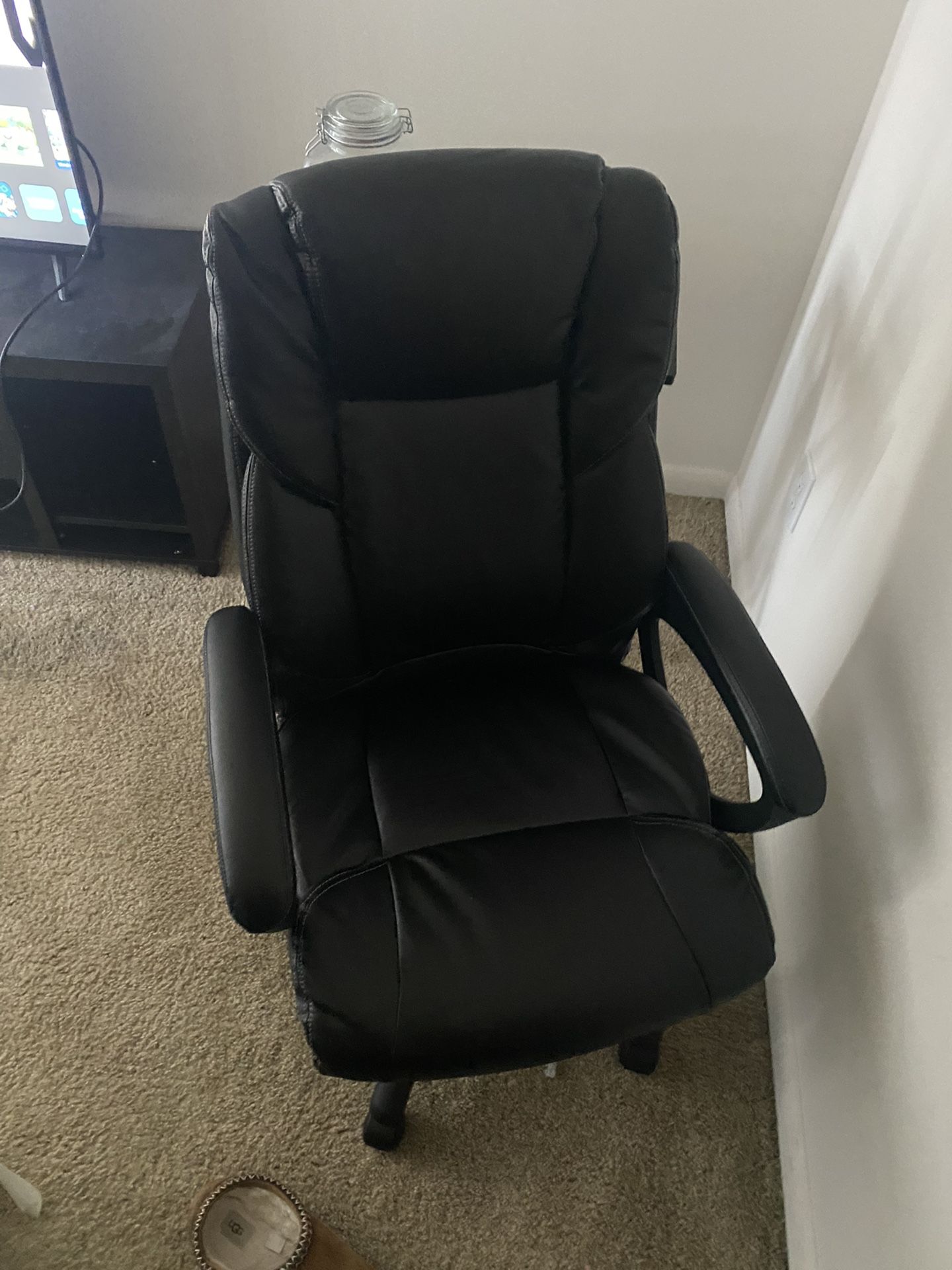 Black Leather Office Chair