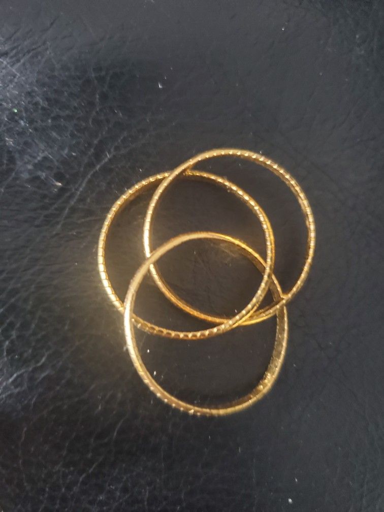 Sterling Silver Gold Plated Ring