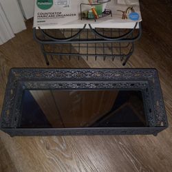 Mirror Tray And Counter Top Organizer 