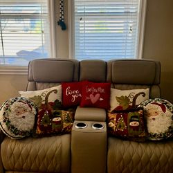 Decorative seasonal throw pillows