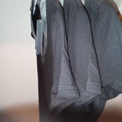(3) NEW! Women's M/L Black Short-Sleeve Shirts - $6 for All