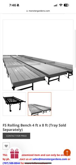 4x8 Rolling Tables
