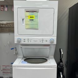 Washer And Dryer Stackable 27” In New Open Box Scratch And Dents 