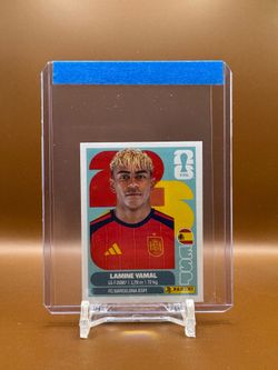 2026 Panini World Cup Lamine Yamal Stickers (White and Blue border)