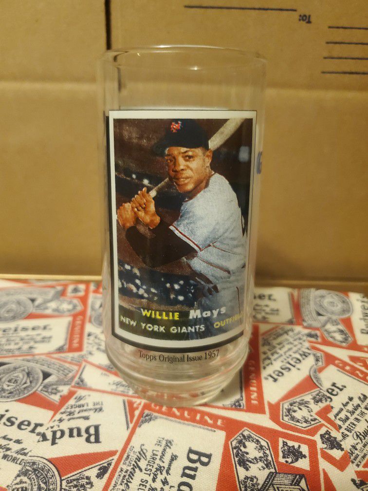 vintage  1993 McDonald's Willie Mays glass cup 