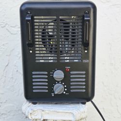 Portable Electric Space Heater – Metal Utility Style