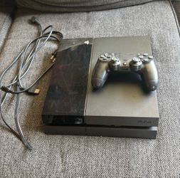 PS4 with controller