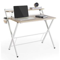 Small Foldable 2-tier Desk