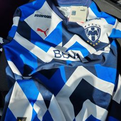 Kids Size L Soccer Jersey Monterrey 