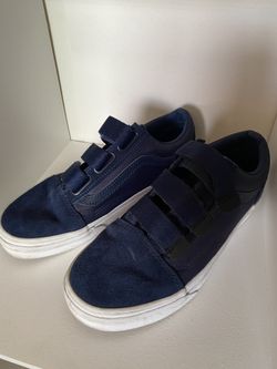 VANS Old Skool V Surplus Nylon Dress Blues Navy White 