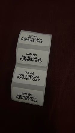 Custom Research Lab Labels