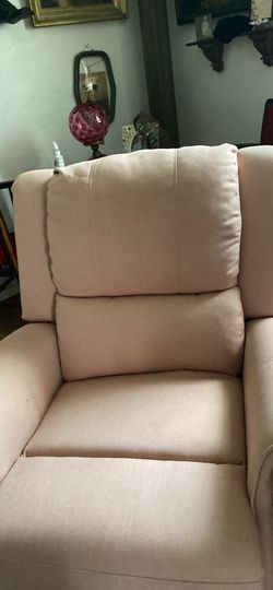 Pink Blush Recliner Rock Swivel Chair
