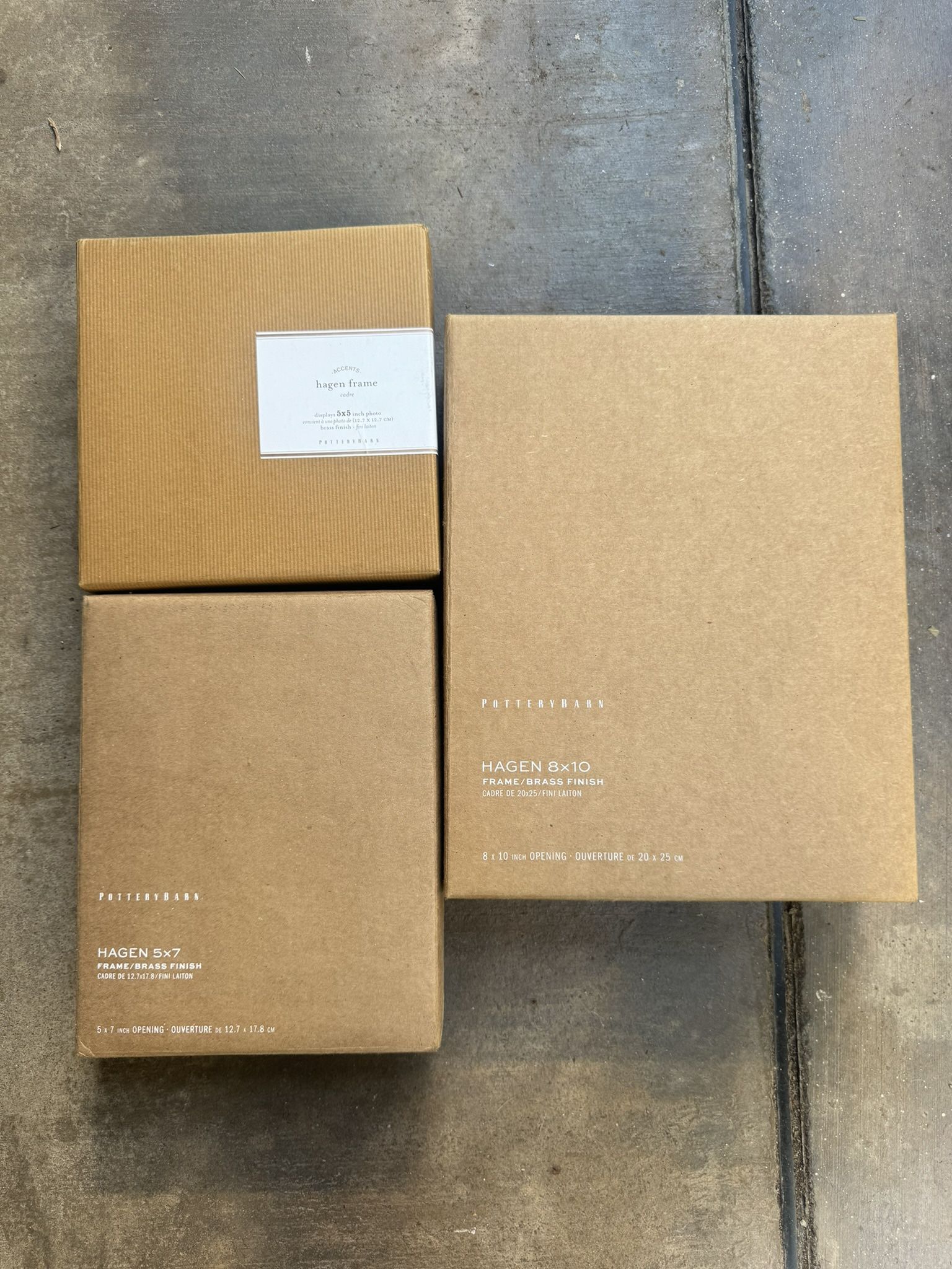 3 Gold Picture Frames