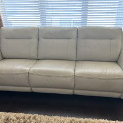 3-Pc. Leather Sofa with Power Motion Recliners