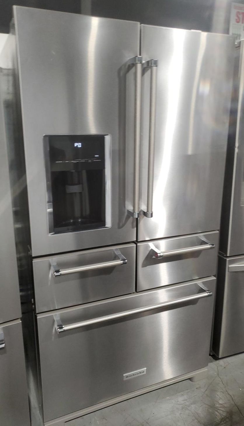 KitchenAid 4-Door Stainless Steel Refrigerator Fridge