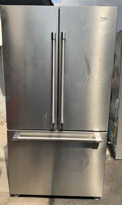 Beko 3-Door Silver Fridge
