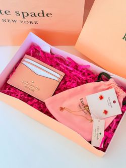 Kate Spade Card Wallet and Jewelry Set