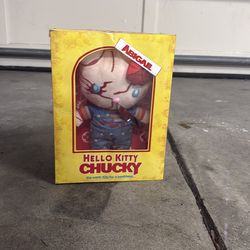 Hello Kitty, Chucky doll with custom name