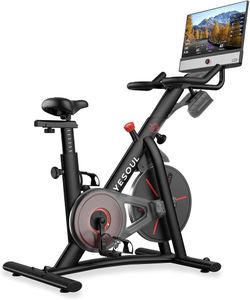 G444-YESOUL Exercise Bike, Magnetic Stationary Bike for Home with App Training Smart Bluetooth Tracking, Quiet Magnetic Resistance, Tablet Mount and