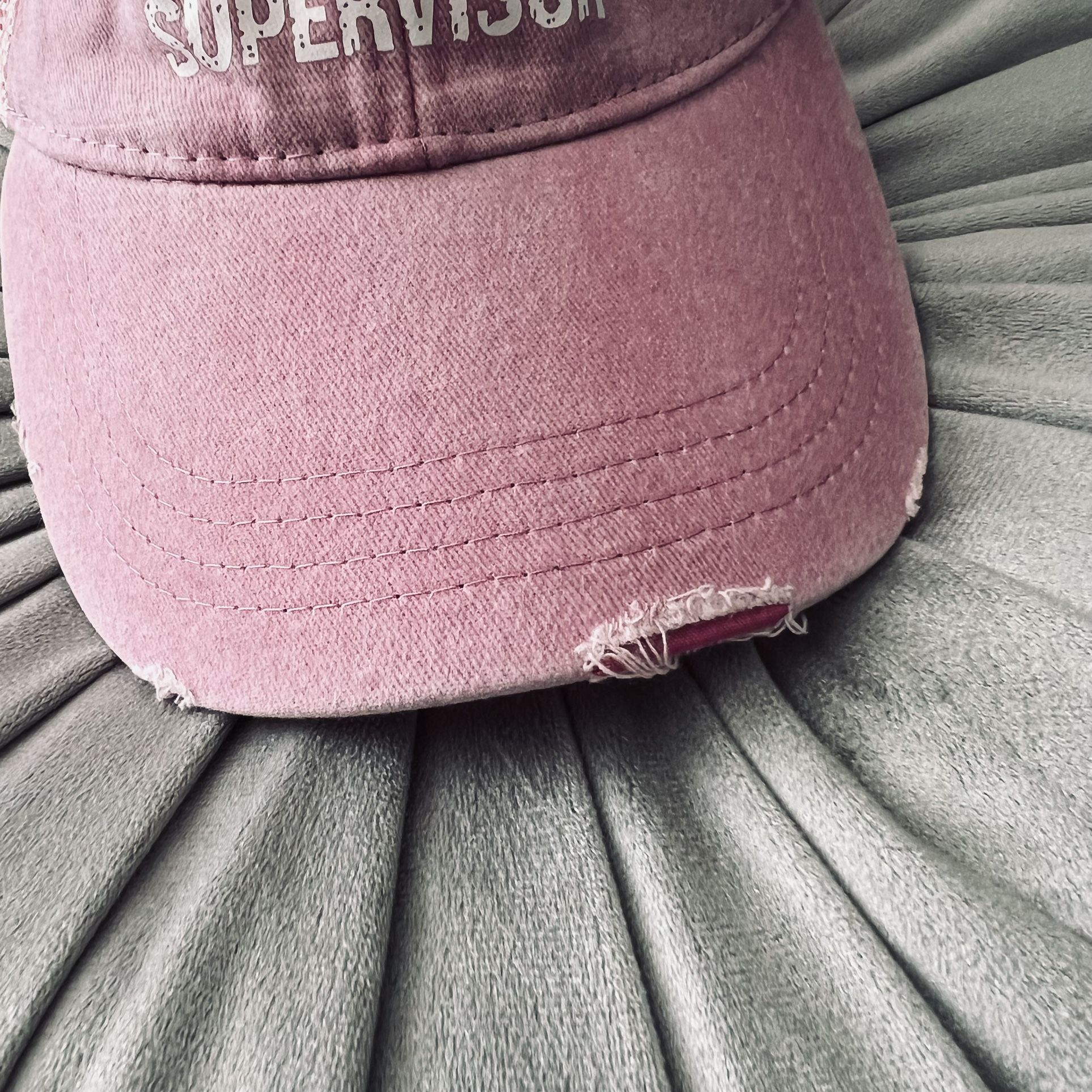 🌷New! Pink Distressed Sh*# Show Supervisor Baseball Cap Hat