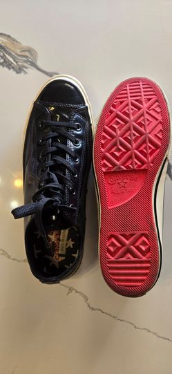 Converse All Star Patent Leather Low-Top Sneakers Size 8mens -10 womens