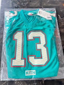 KITH X Miami Dolphins limited edition Mitchell N Ness Jersey Size Medium 