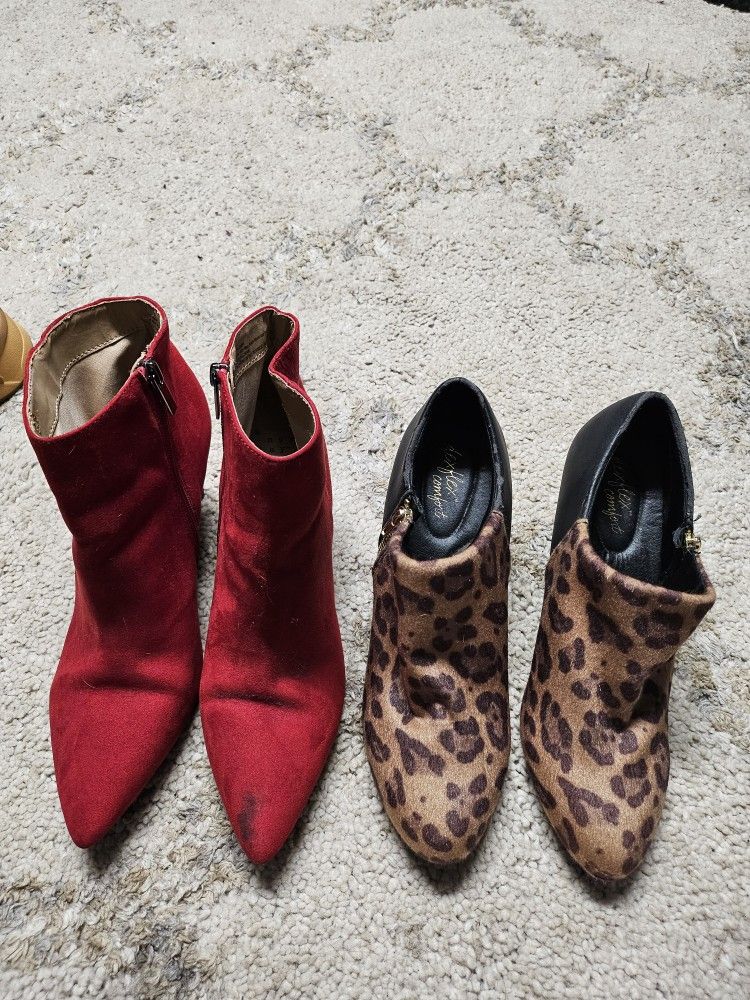 Free High Heel Booties Sz 10