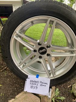 Rims 5x114.3  18x9.   70”