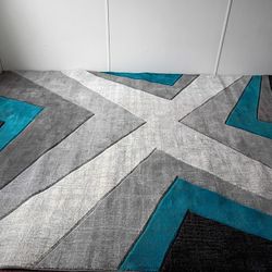 United Weavers Of America Bristol  Turquoise Rectangular Indoor rug