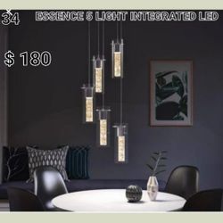 Brand New Artika Essence 5 Light Integraded Led Adjustable Pendant